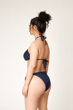 Isla Textured Bikini Bottom - Midnight depths ( formerly navy)