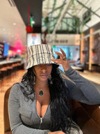 The Mercer Bucket Hat – Black, Tan & Grey