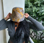 The Valencia Bucket Hat – Paisley Tapestry in Blue & Gold