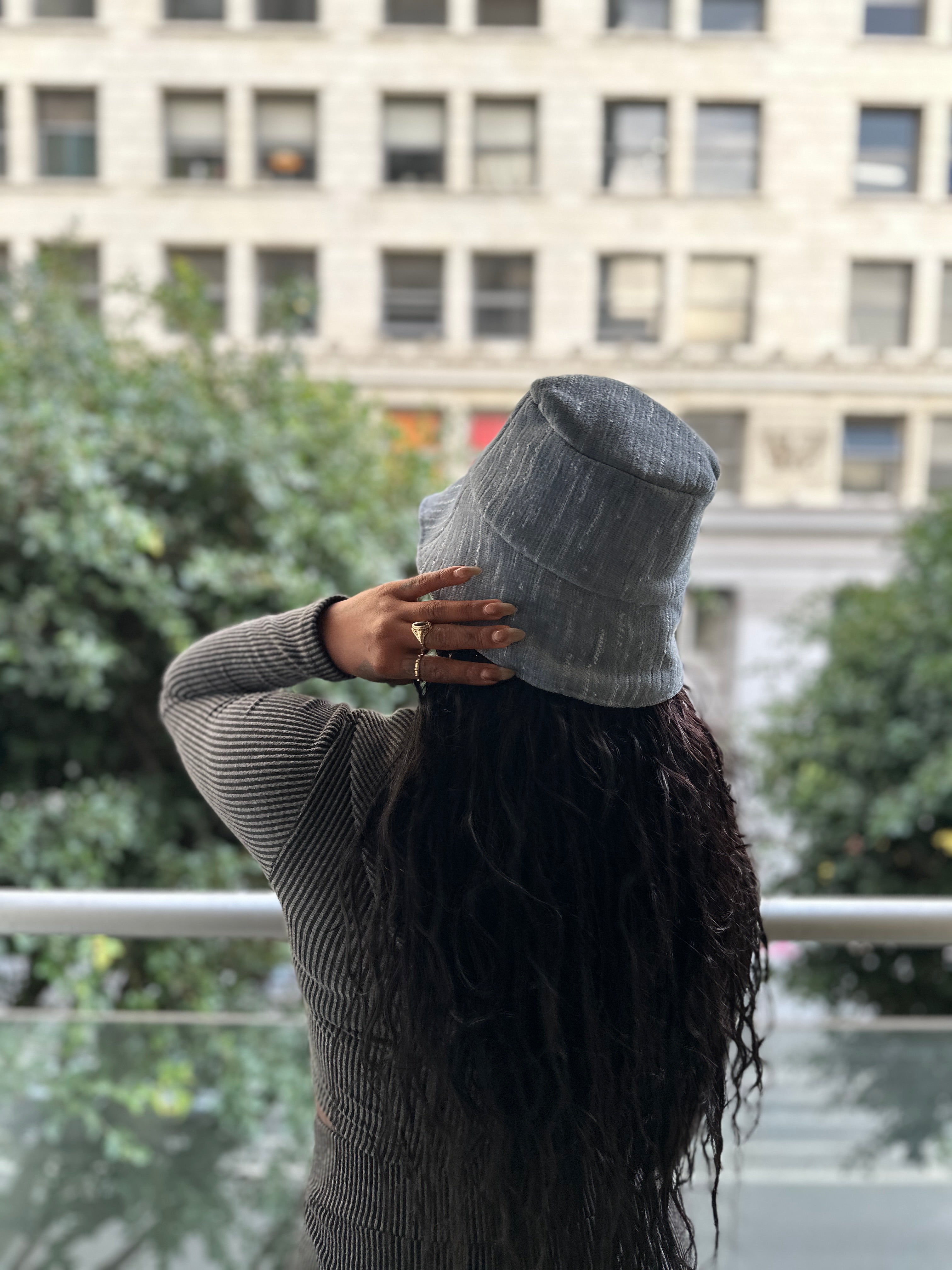 Skyline Unisex Bucket Hat – Baby Blue