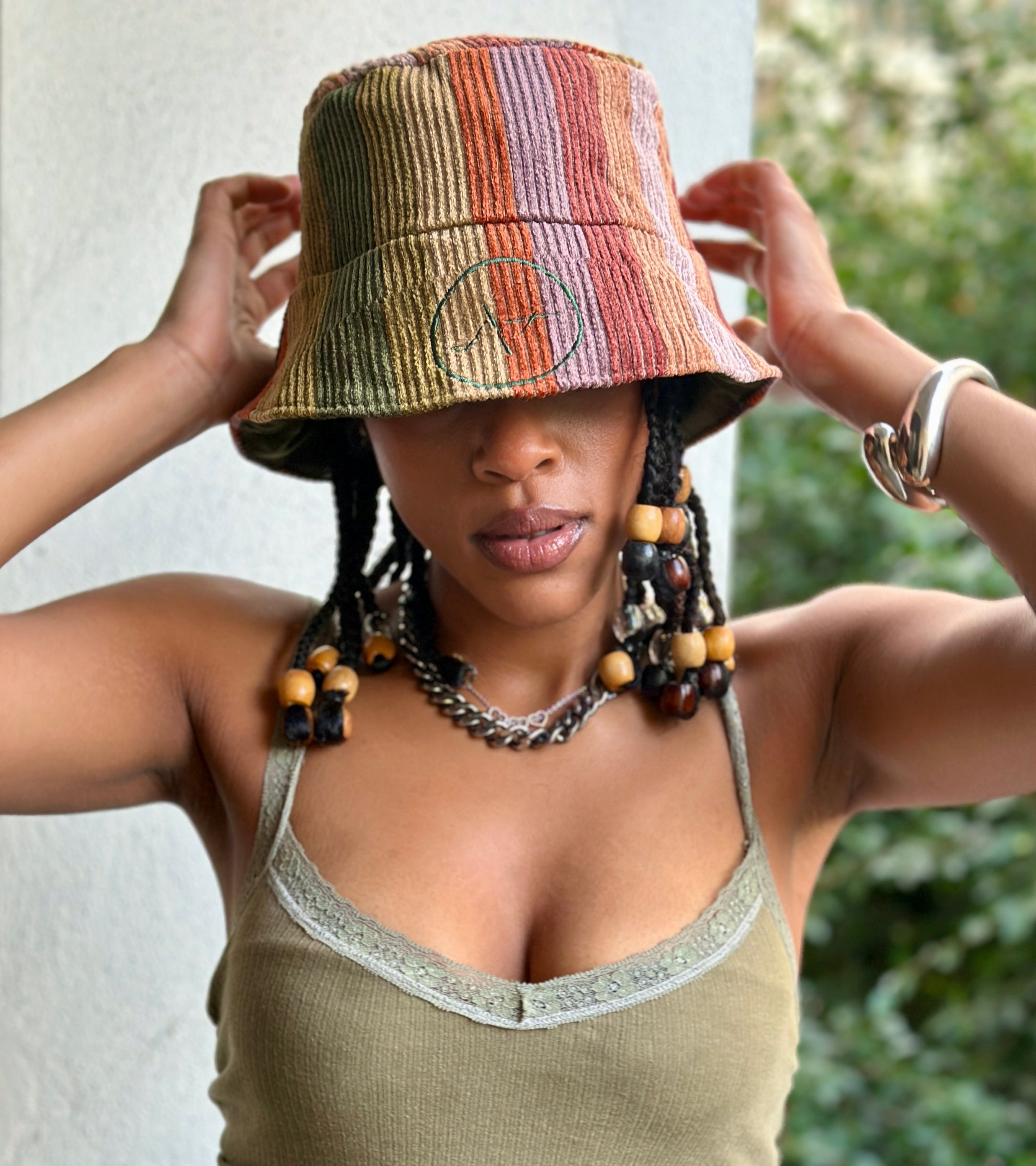 The Capri Bucket Hat – Sunset Stripe in Multi