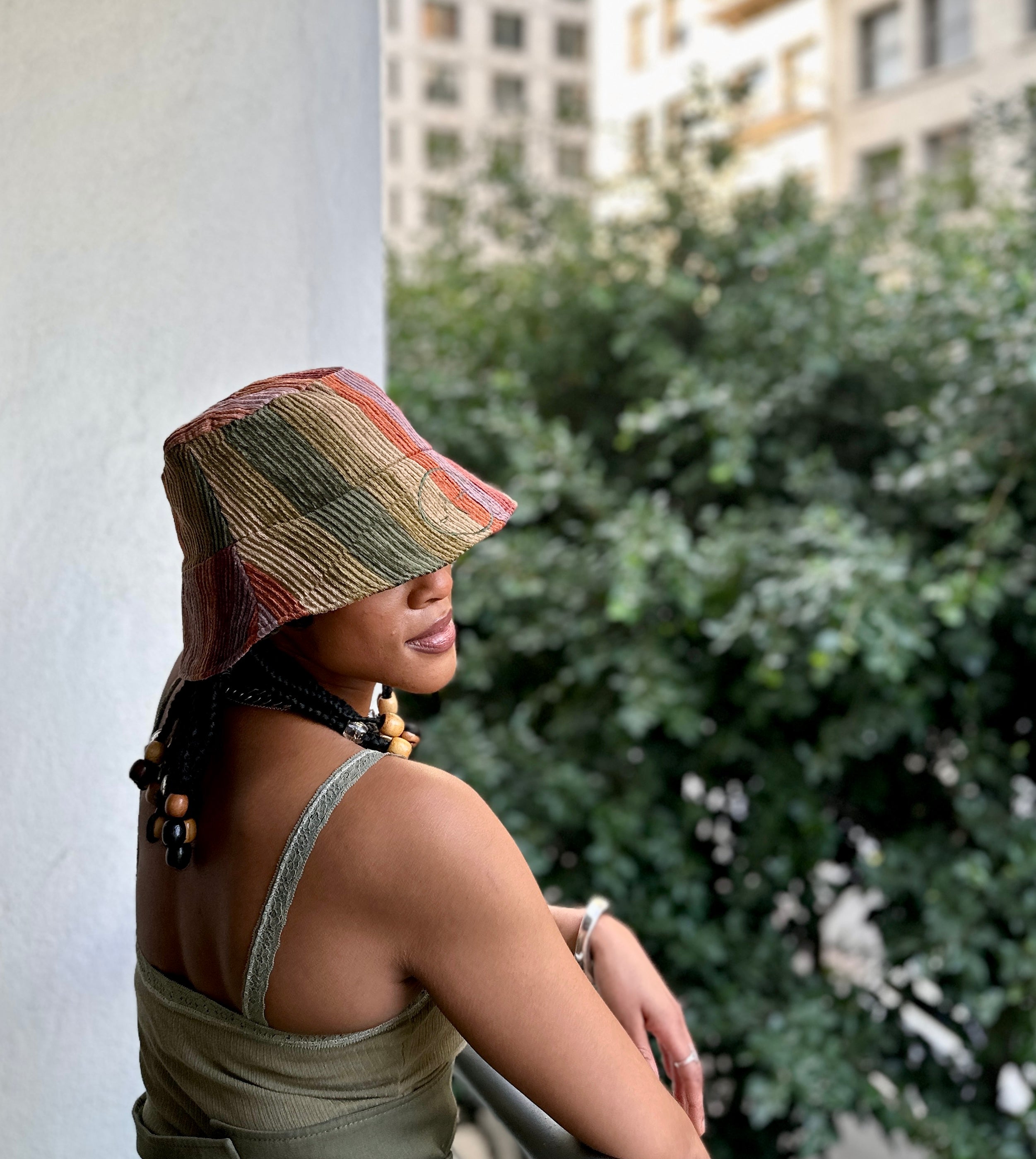 The Capri Bucket Hat – Sunset Stripe in Multi